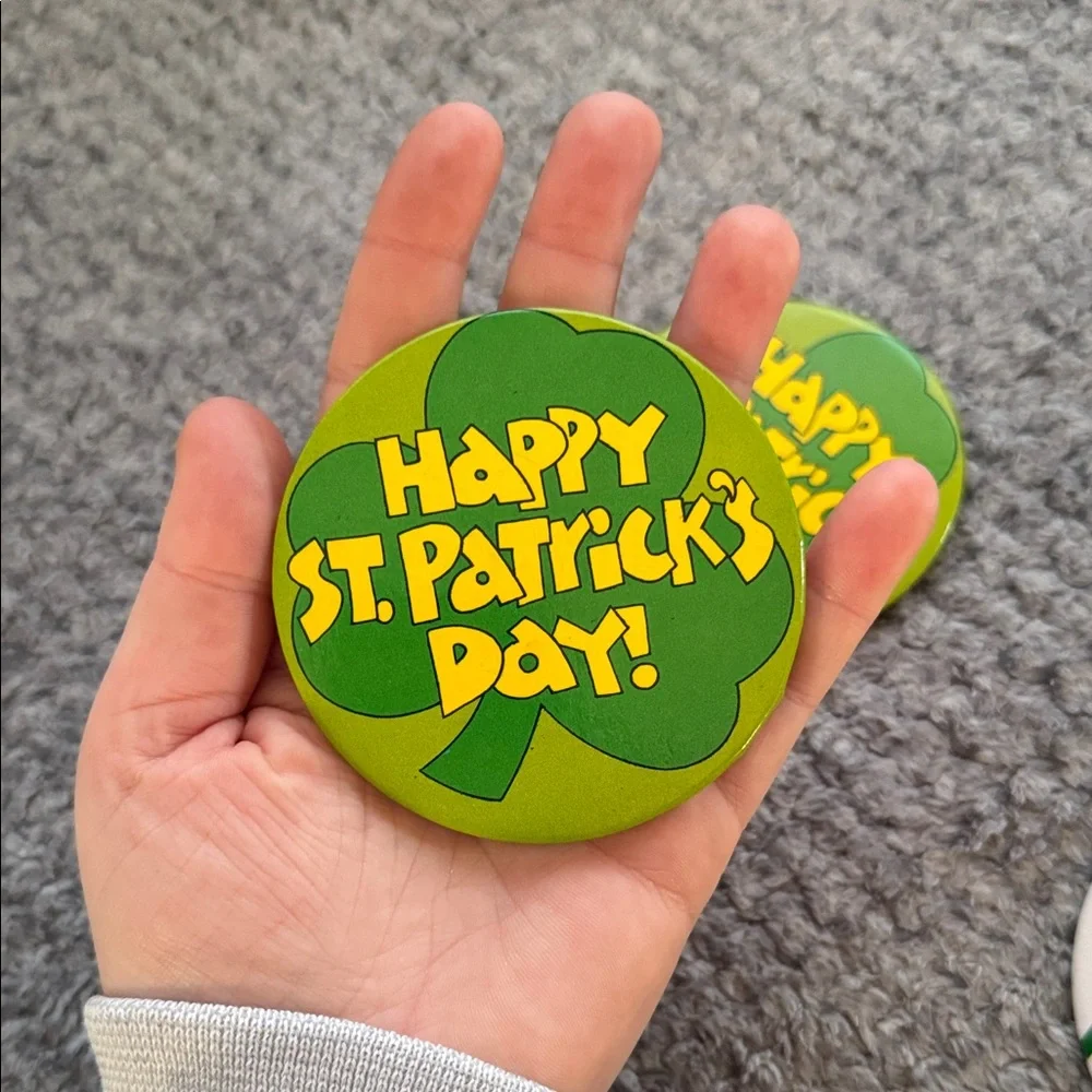Vintage Hong Kong St. Patrick's Day Buttons